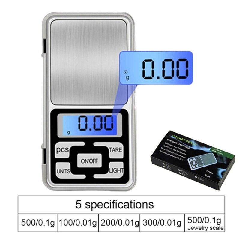 Mini Balanza Precision Digital 0.1 A 500Gr