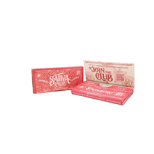 Papel Celulosa Sativa Club FRUTILLA 1¼