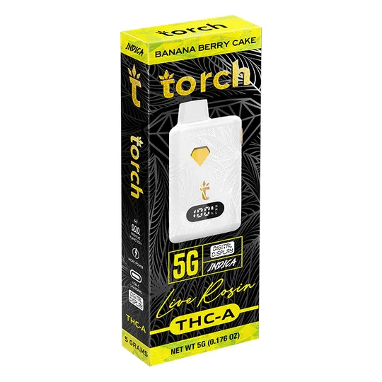 torch Live Rosin BANANA BERRY CAKE THC-A - INDICA 5G