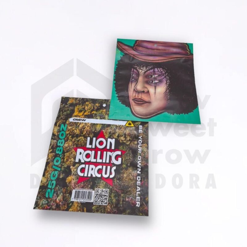POUCH ZIPLOC 25GR LION ROLLING CIRCUS