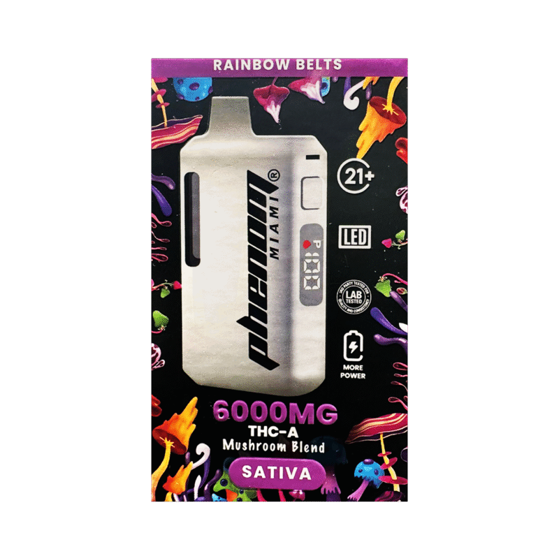 PHENOM Miami – Rainbow Belts Mushroom Blend 6000MG
