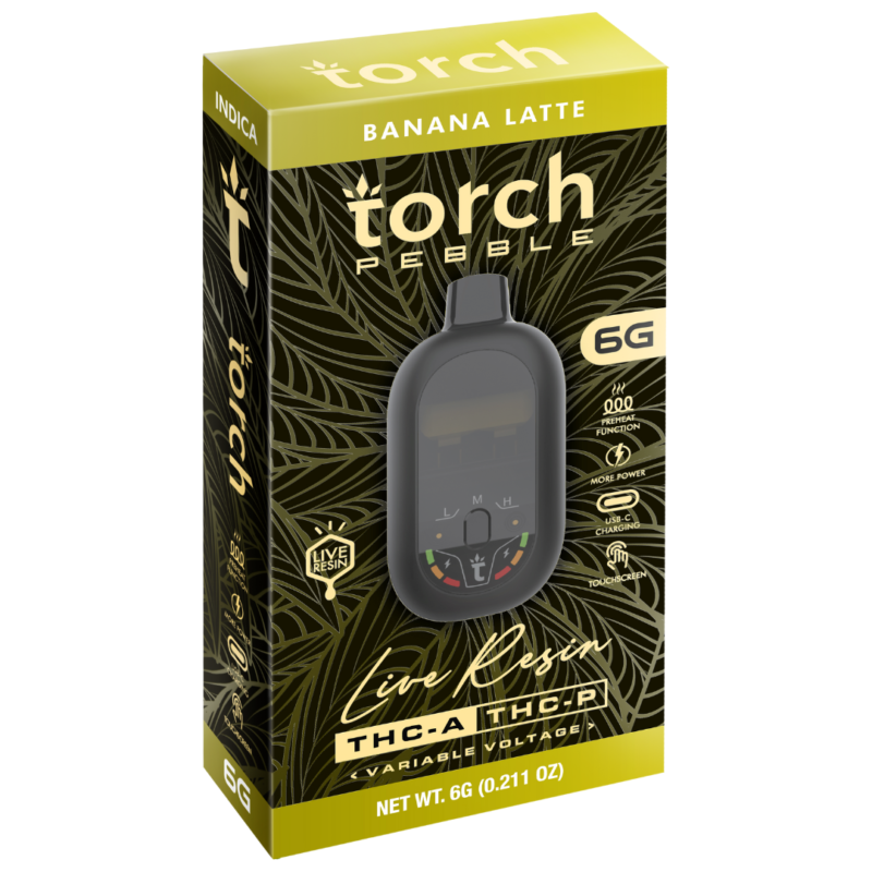 Torch Pebble Live Resin BANANA LATTE - INDICA 6G