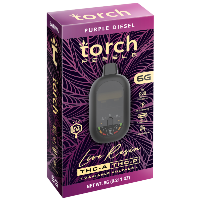 Torch Pebble Live Resin PURPLE DIESEL - SATIVA 6G