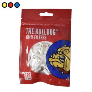 Filtros acetato nicotina The Bulldog Slim 6mm - bolsa 100u