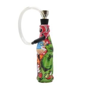 Pipa de VidrioBotellita con Manguera 14cm