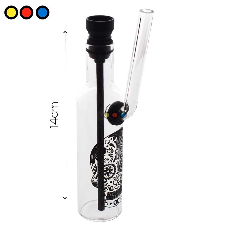 Mini Pipa Botellita de Vidrio Pyrex 14cm