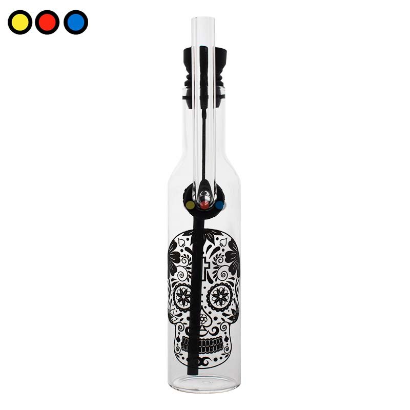 Mini Pipa Botellita de Vidrio Pyrex 14cm - Imagen 3