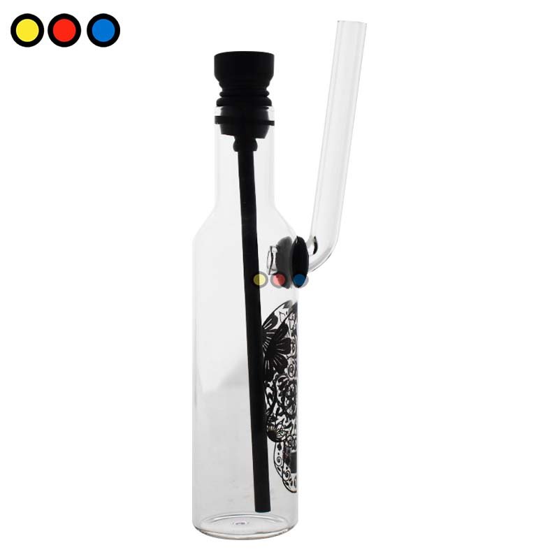 Mini Pipa Botellita de Vidrio Pyrex 14cm - Imagen 5