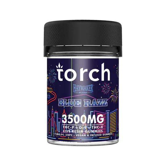 Torch Haymaker Blend Gummies 3500mg - BLUE RAZZ