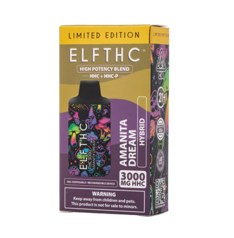ELF THC Amanita Dream THC3000 Delta 8 Hybrid Vape 3G