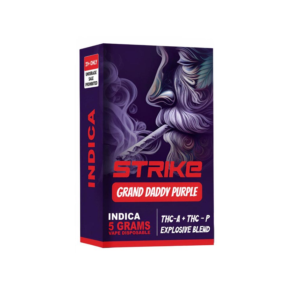 Strike Knock Out Series Blend Disposable GRAND DADDY PURPLE - INDICA 5G