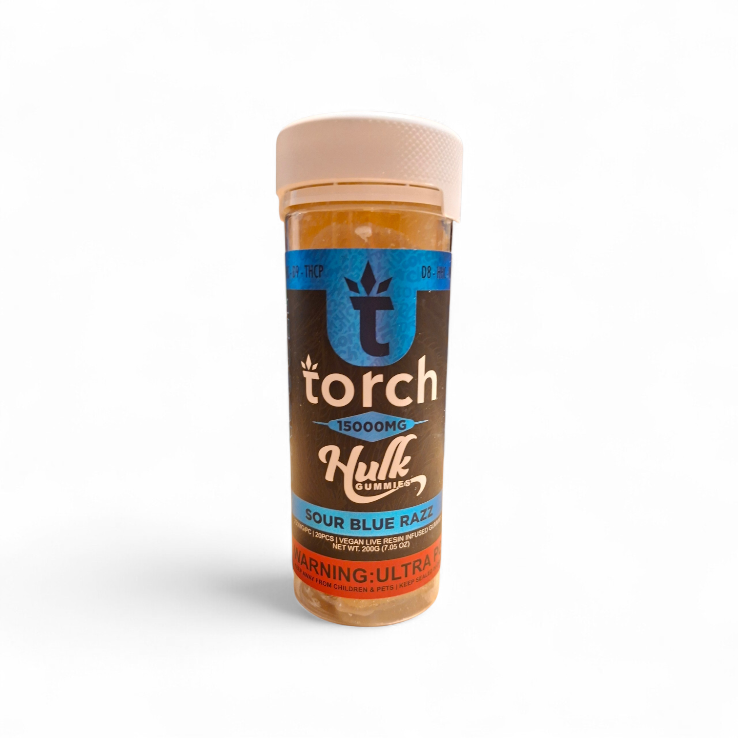 Torch HULK Gummies 15000mg - SOUR BLUERAZZ