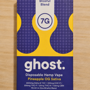 Ghost Pineapple OG Sativa Blissful Blend 7G Disposable Hemp Vape