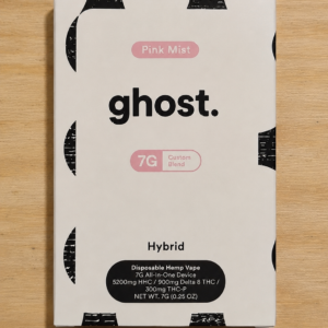 Ghost Pink Mist Hybrid 7G Disposable Hemp Vape Custom Blend