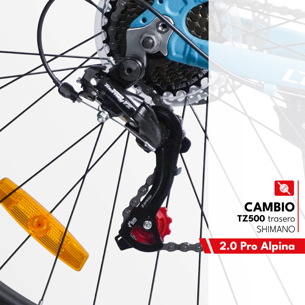 Bicicleta 2.0 Pro Alpina Mountain Bike Rodado 29 21 Vel Shimano Freno Disco - Imagen 3