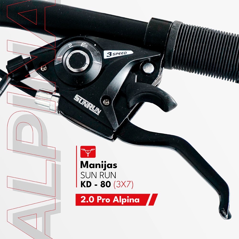 Bicicleta 2.0 Pro Alpina Mountain Bike Rodado 29 21 Vel Shimano Freno Disco - Imagen 4