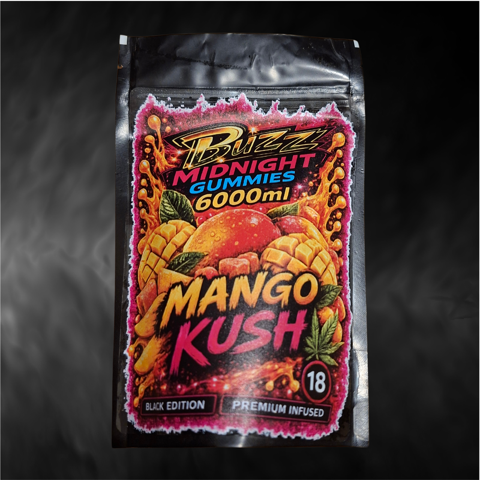 Buzz Midnight Gummies – Mango Kush