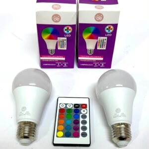 Lámpara LED E27 RGB Multicolor con Control Remoto